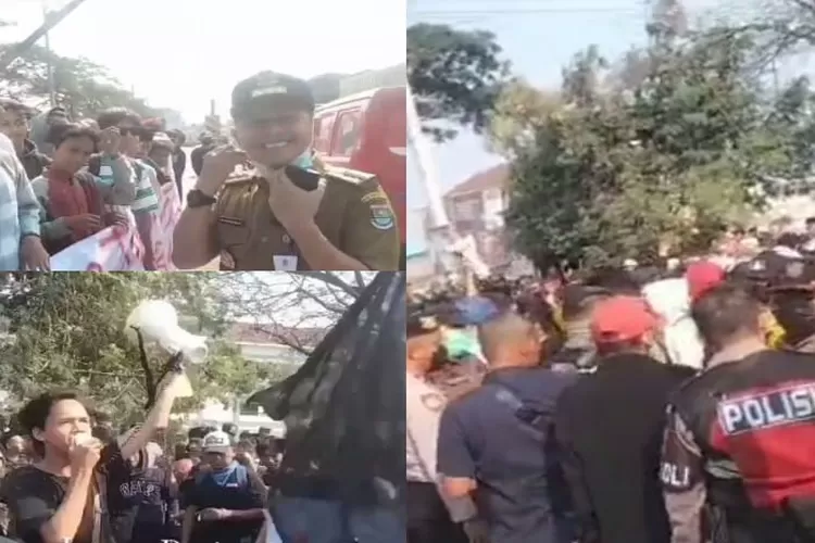 Buntut Dari Menyalahi Jam Operasional Truck Pengangkut Tanah Aksi Protes Oleh Mahasiswa dan Masyarakat Pemblokiran Jalan Raya Perancis Kosambi, Kabupaten Tangerang  (Instagram @tangerangupdate)