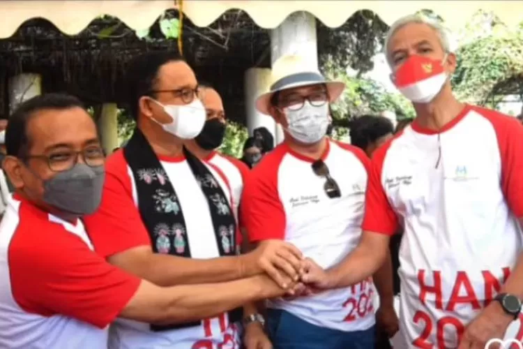 Kebersamaan Ridwan Kamil, Ganjar Pranowo dan Anies Baswedan (IG Ridwan Kamil)