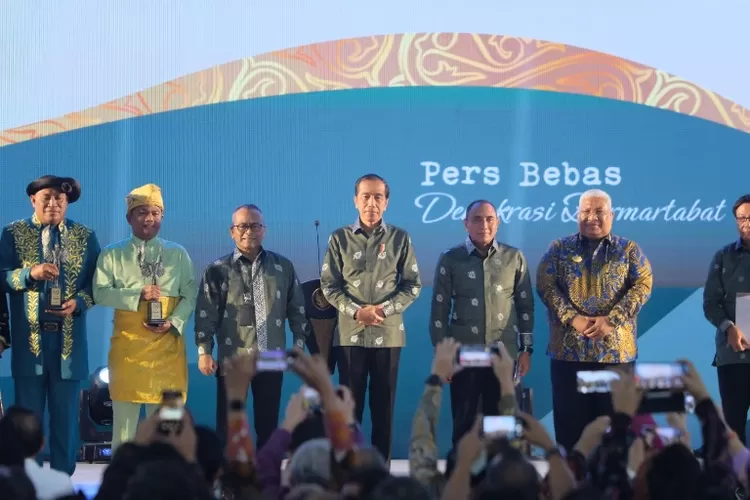 Presiden Jokowi dalam peringatan Hari Pers Nasional di Medan (Dok PWI)